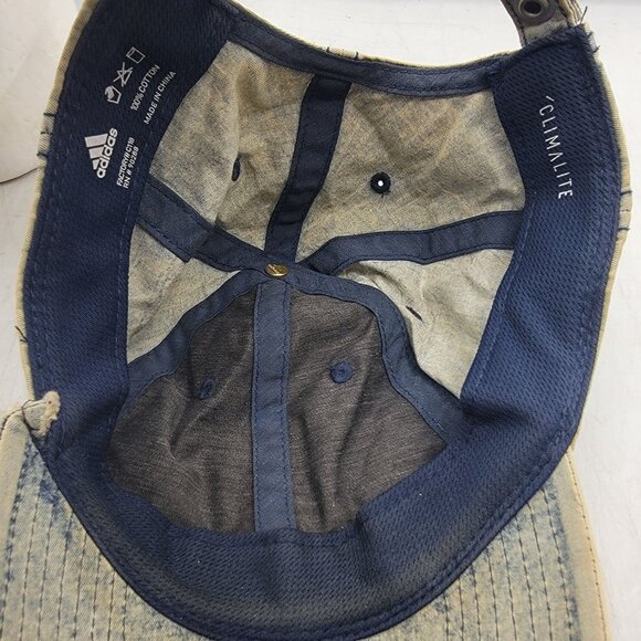 Adidas Distressed Gray Climalite Dad Cap Causal Athletic Outdoors Comfort - Picture 7 of 9